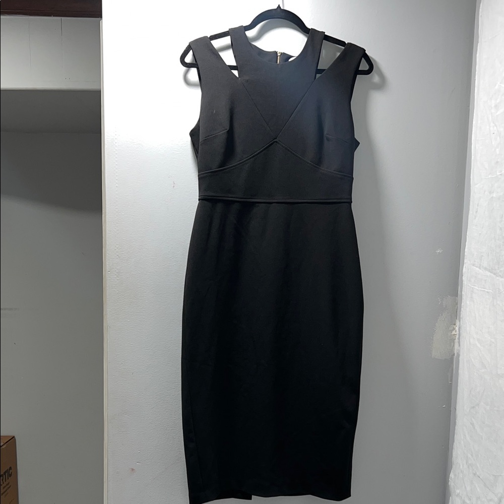 Calvin‎ Klein Black Midi Dress CAJA # 1 A